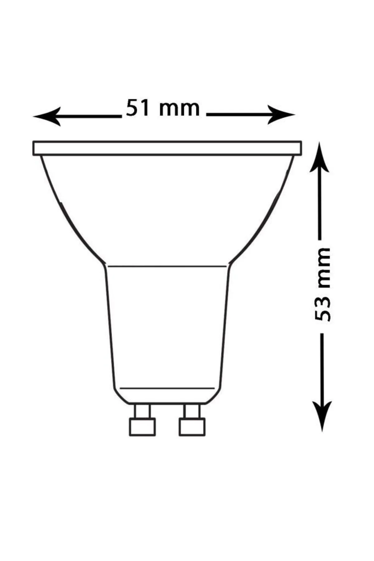Led 4.5w 6500k 350lm Gu10 Duy Beyaz Işık Spot Lamba - Görsel 3
