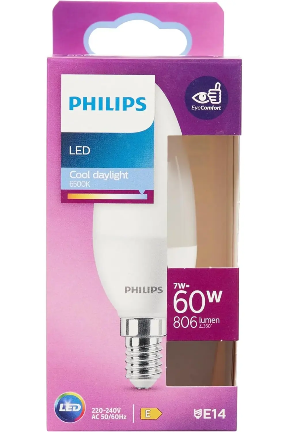 LED 60W B38 E14 Mum Tipi Beyaz Işık Dim Edilmez Ampul 1185222
