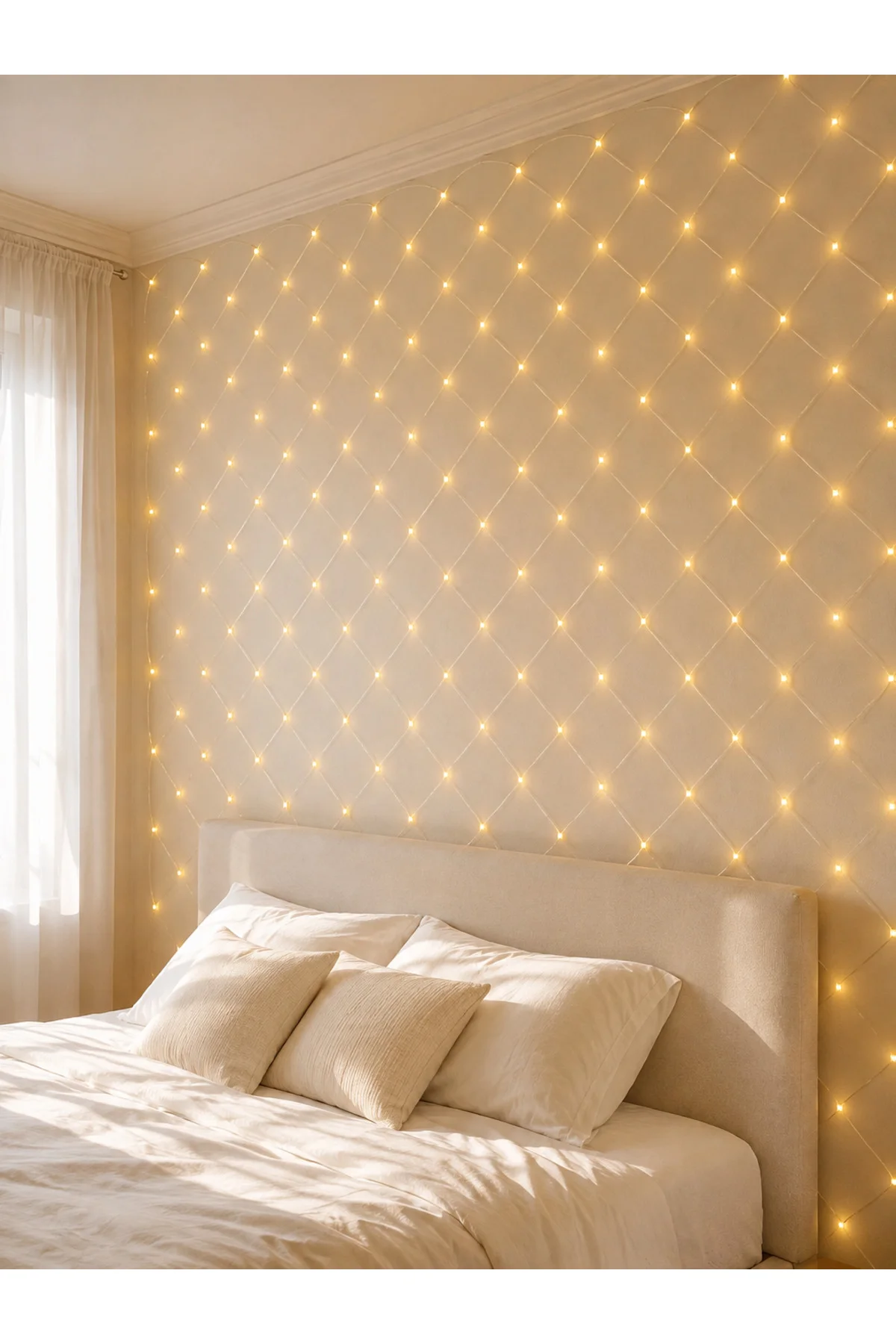Led Ağ Işık Dekoratif File Aydınlatma Balkon Oda Ve Bahçe Süsleme Yeni Nesil - Görsel 4