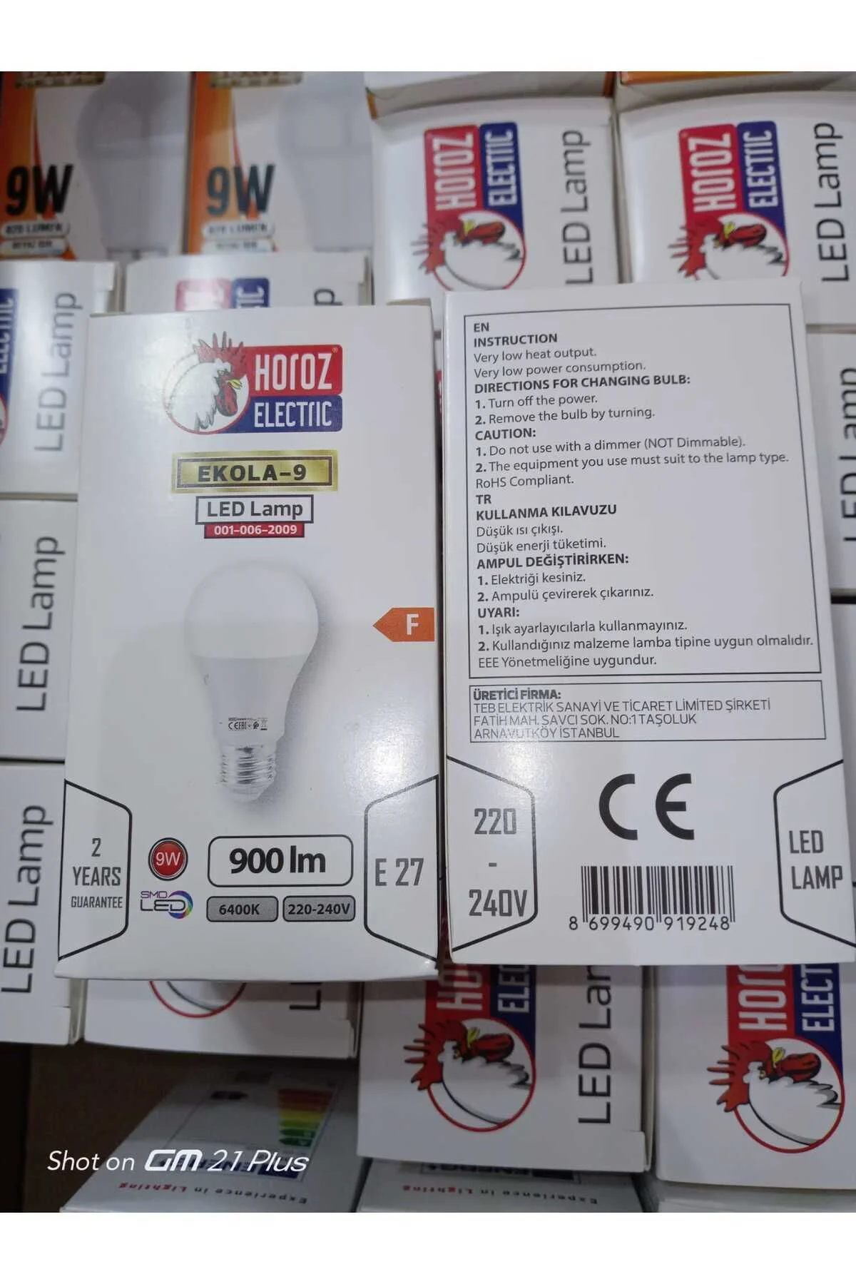 Led Ampul 9 Watt Beyaz Led Ampul 9 Watt Beyaz - Görsel 2