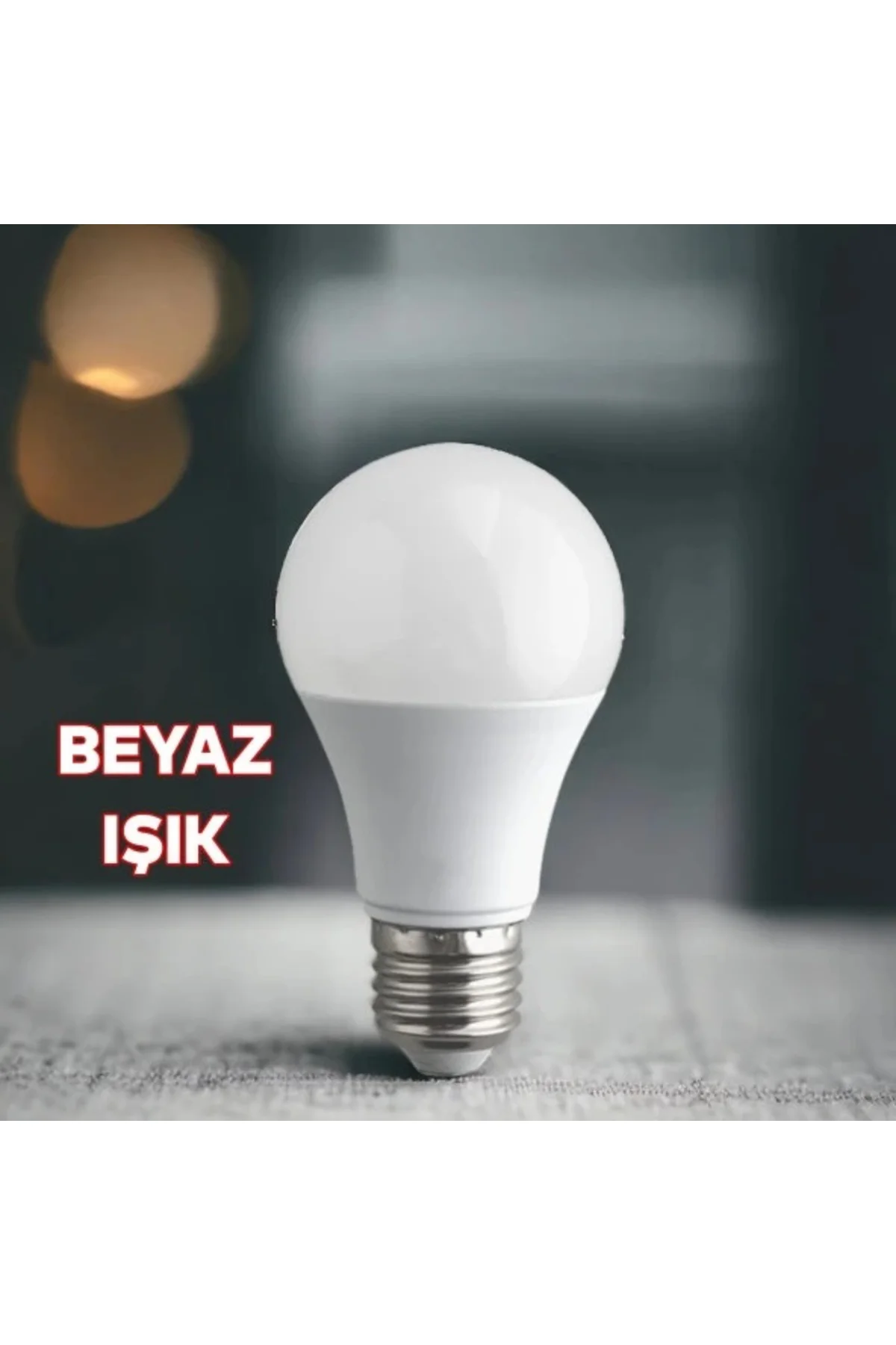LED Ampul E27 Duy 9W Beyaz Işık Enerji Tasarruflu Yüksek Parlaklı