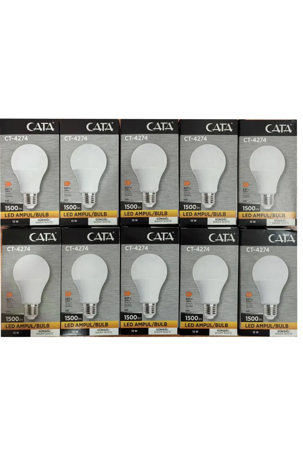 Led Ampul Günışığı 10 Adet Ct-4274 3200k 15 Watt