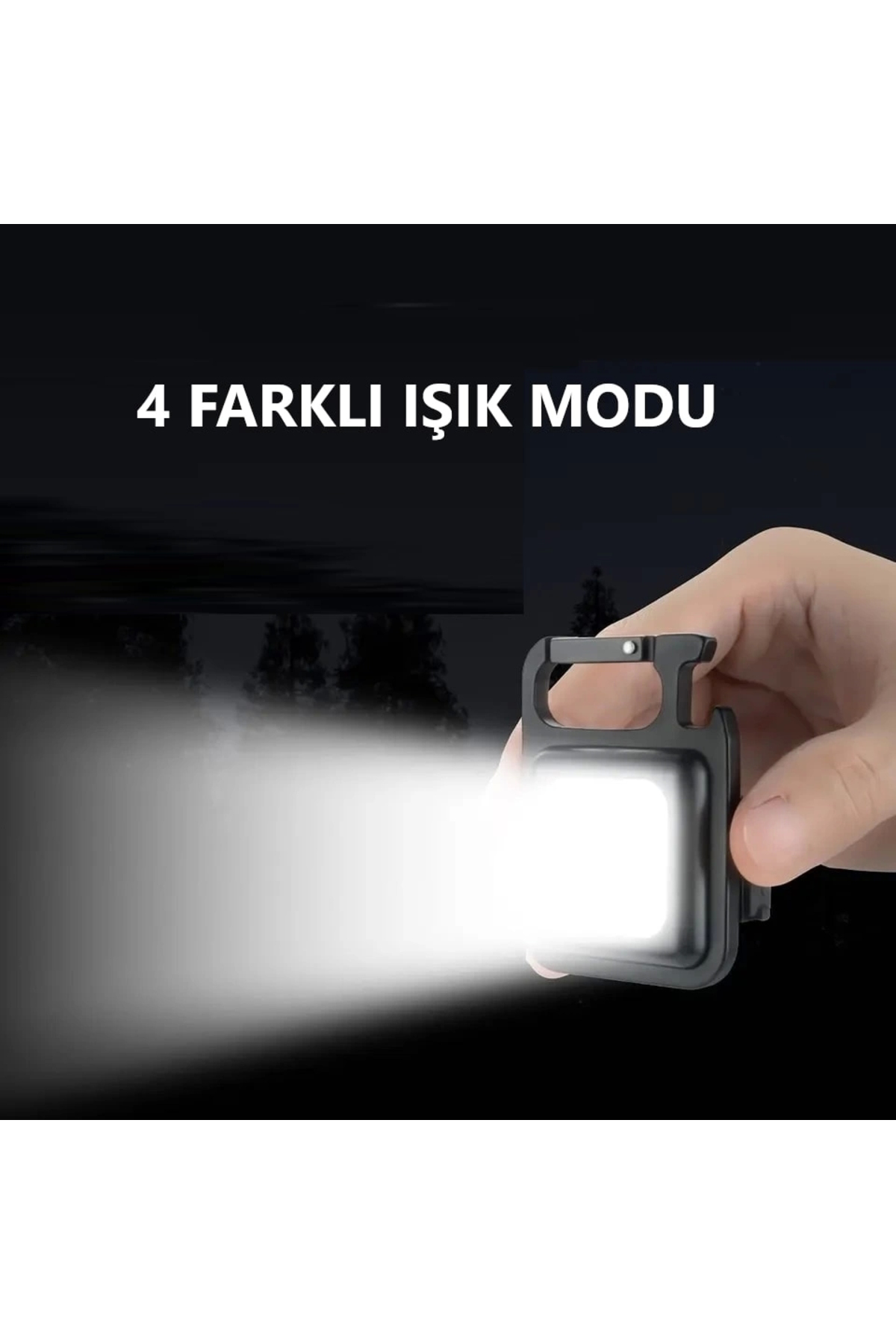 Led Anahtarlıklı El Feneri Şişe Açacağı Usb’li Şarj Edilebilir Ce