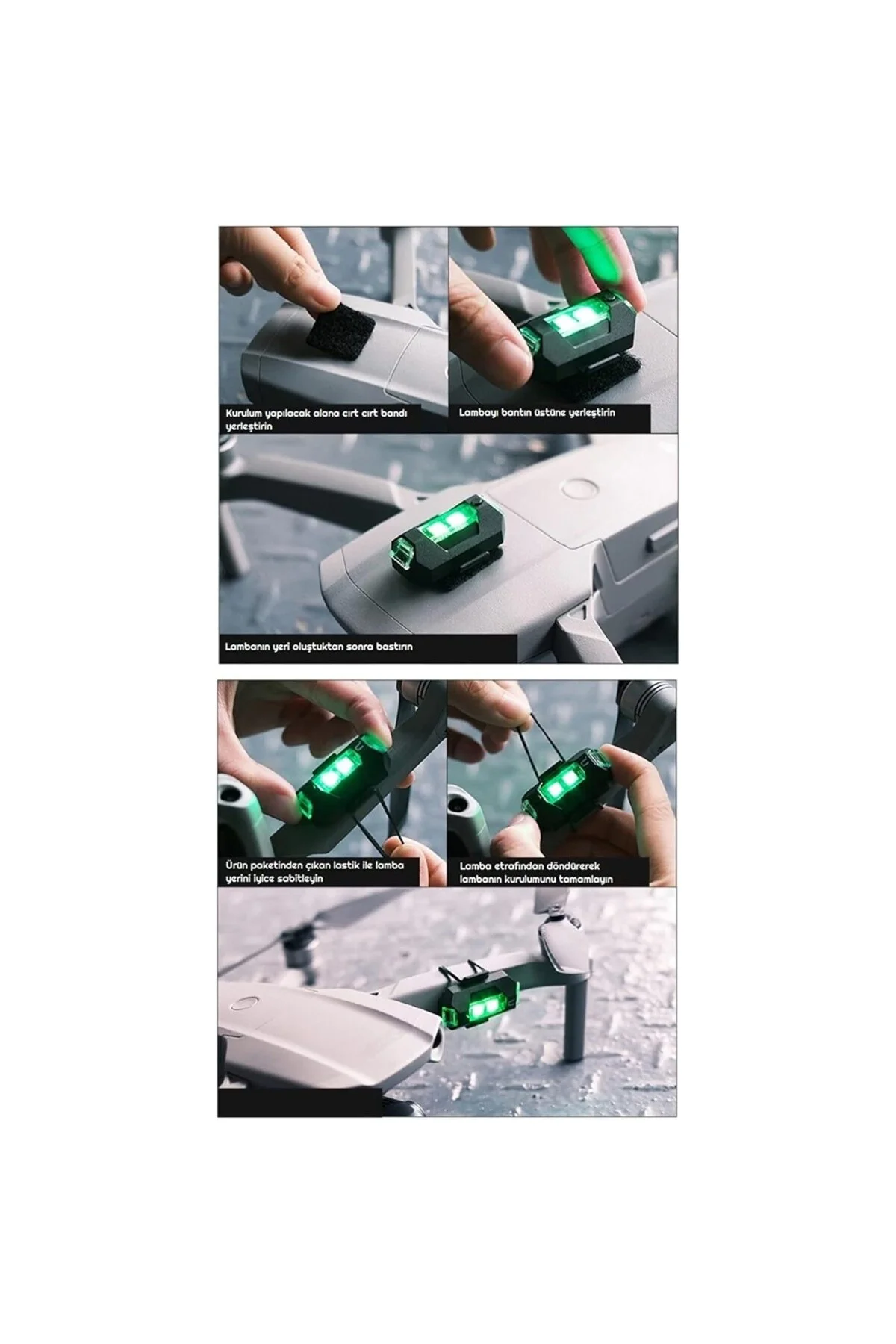 Led Anti Çarpışma Uyarı Işığı 7 Renk/Drone/Araba/Motor/Bisiklet/K