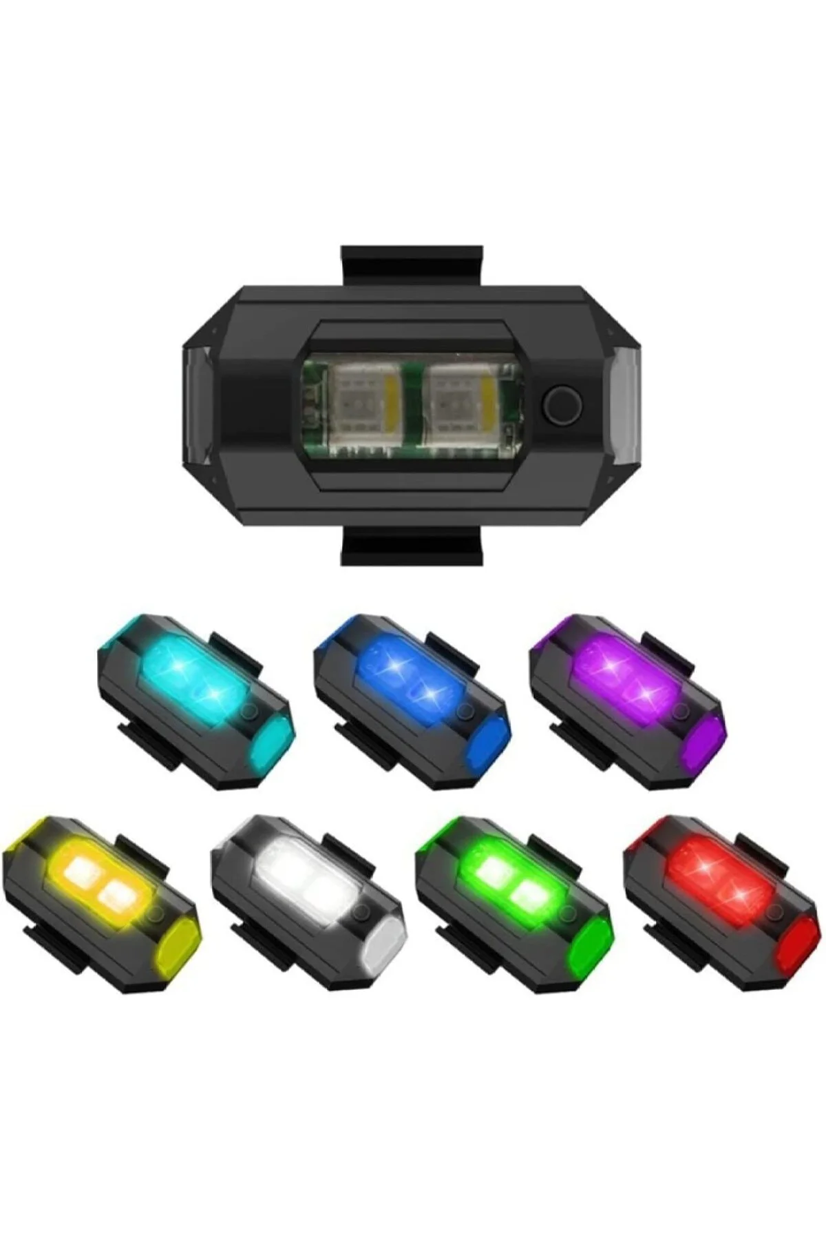 Led Anti Çarpışma Uyarı Işığı 7 Renk/Drone/Araba/Motor/Bisiklet/K
