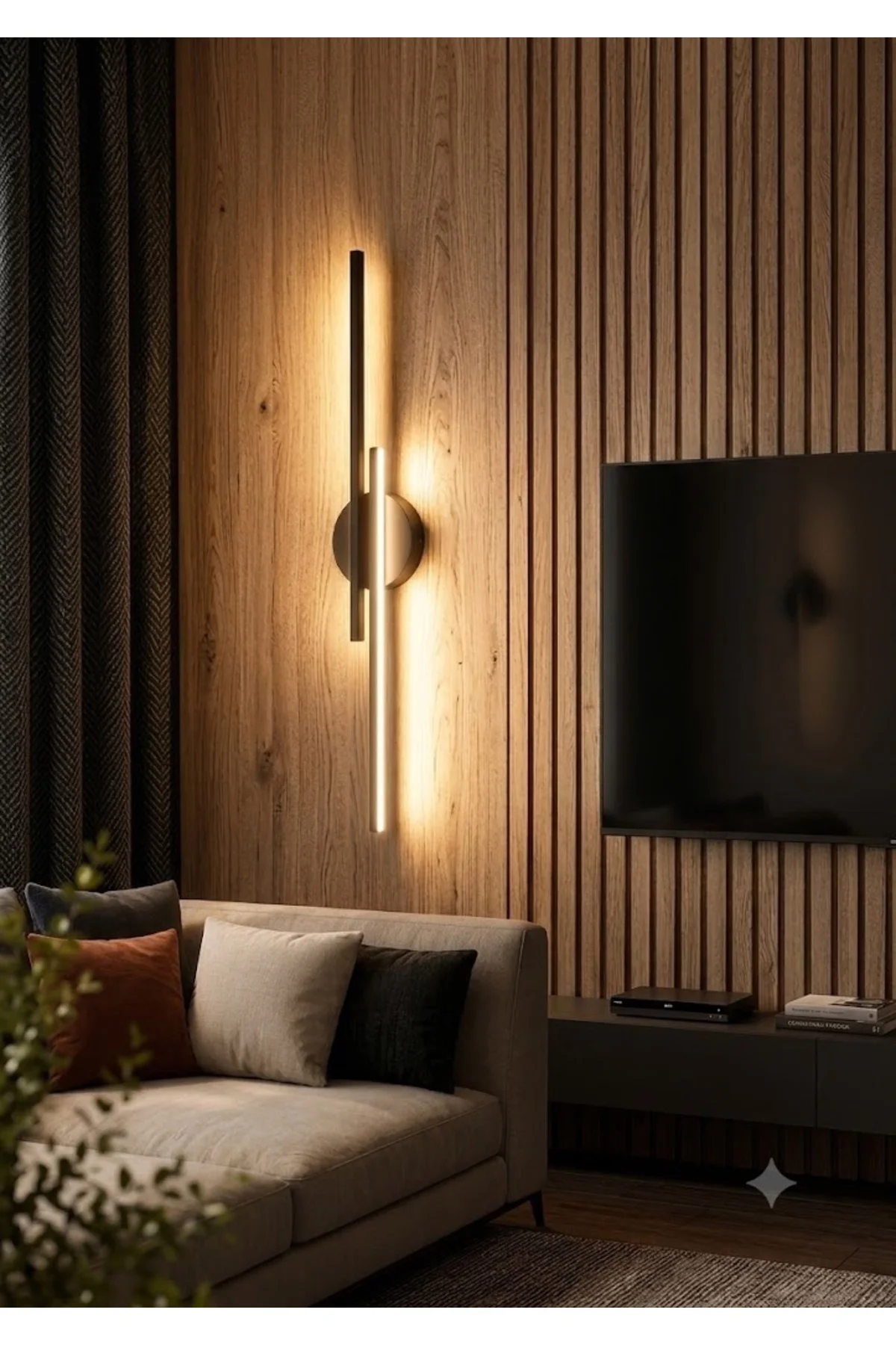 Led Aplik Dekor 3 Renk Işık kumandalı 100cm toplam uzunluk
