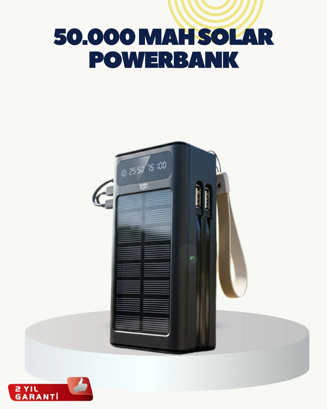 LED Aydınlatmalı Güneş Panelli Powerbank Seyahat ve Kamp İçin Fiyatı, Yorumları ve Özellikleri