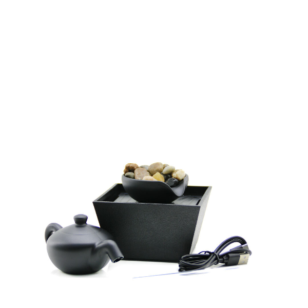 LED Aydınlatmalı Şelale Tasarımlı Süs Havuzu