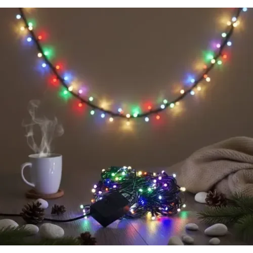 LED Damla Uçlu RGB Dekoratif Işık 10 Metre 100