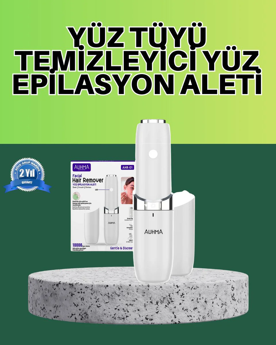 LED Destekli Yüz Epilasyon Cihazı - Hassas Ciltler İçin Ağrısız ve Hijyenik Çözüm