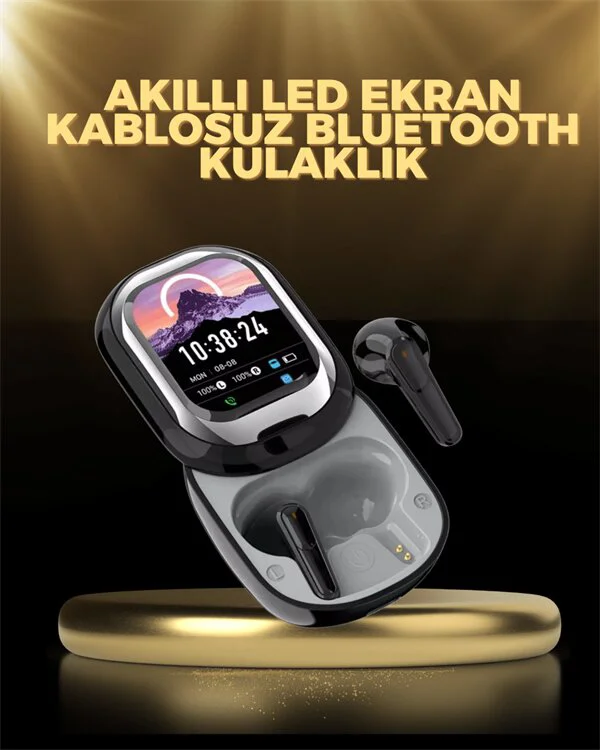 LED Ekranlı Bluetooth Kulaklık – Oyun & Müzik Modlu, Low Latency & Yüksek Performans