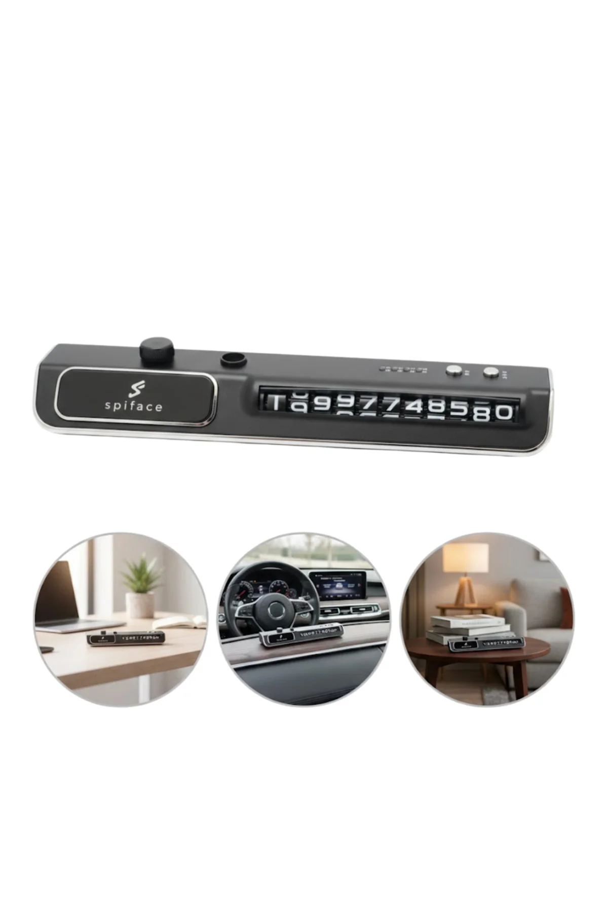 LED Ekranlı Nemlendirici Araç Park İletişim Numarası Gösterici - 