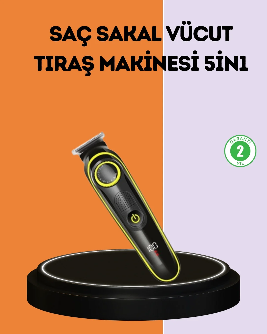 LED Ekranlı Şarjlı Saç ve Sakal Kesme Makinesi Erkek Bakım Cihazı Çok Başlıklı Set LED Ekranlı Şarjlı Saç ve Sakal Kesme Makinesi Erkek Bakım Cihazı Çok Başlıklı Set