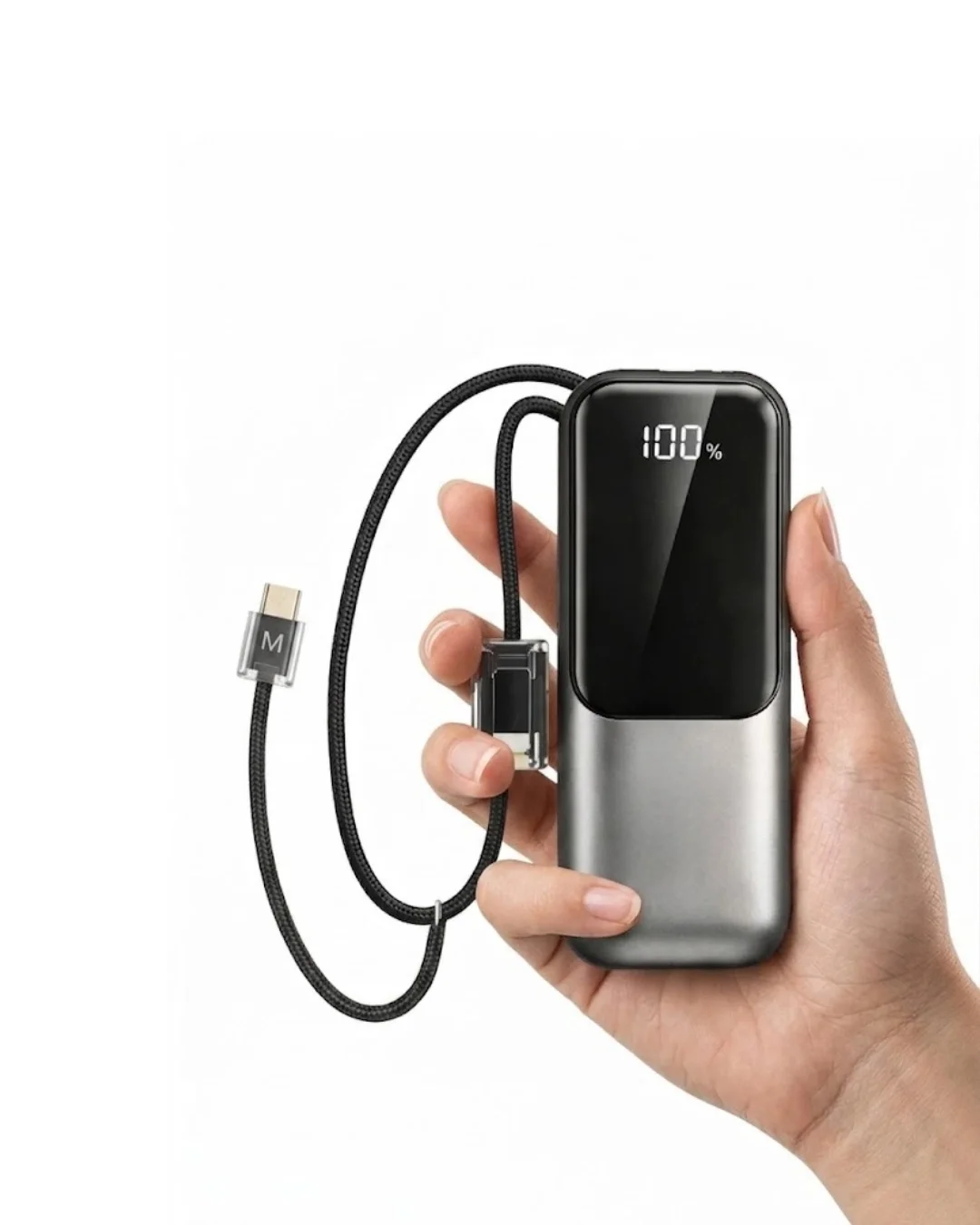 LED Ekranlı Süper Fast Charge Özellikli Mini Powerbank