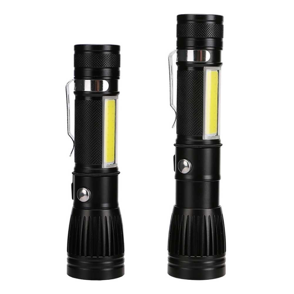LED El Feneri Ultra Yüksek Güçlü 300 Metre Aydınlatma 4 Mod Metal