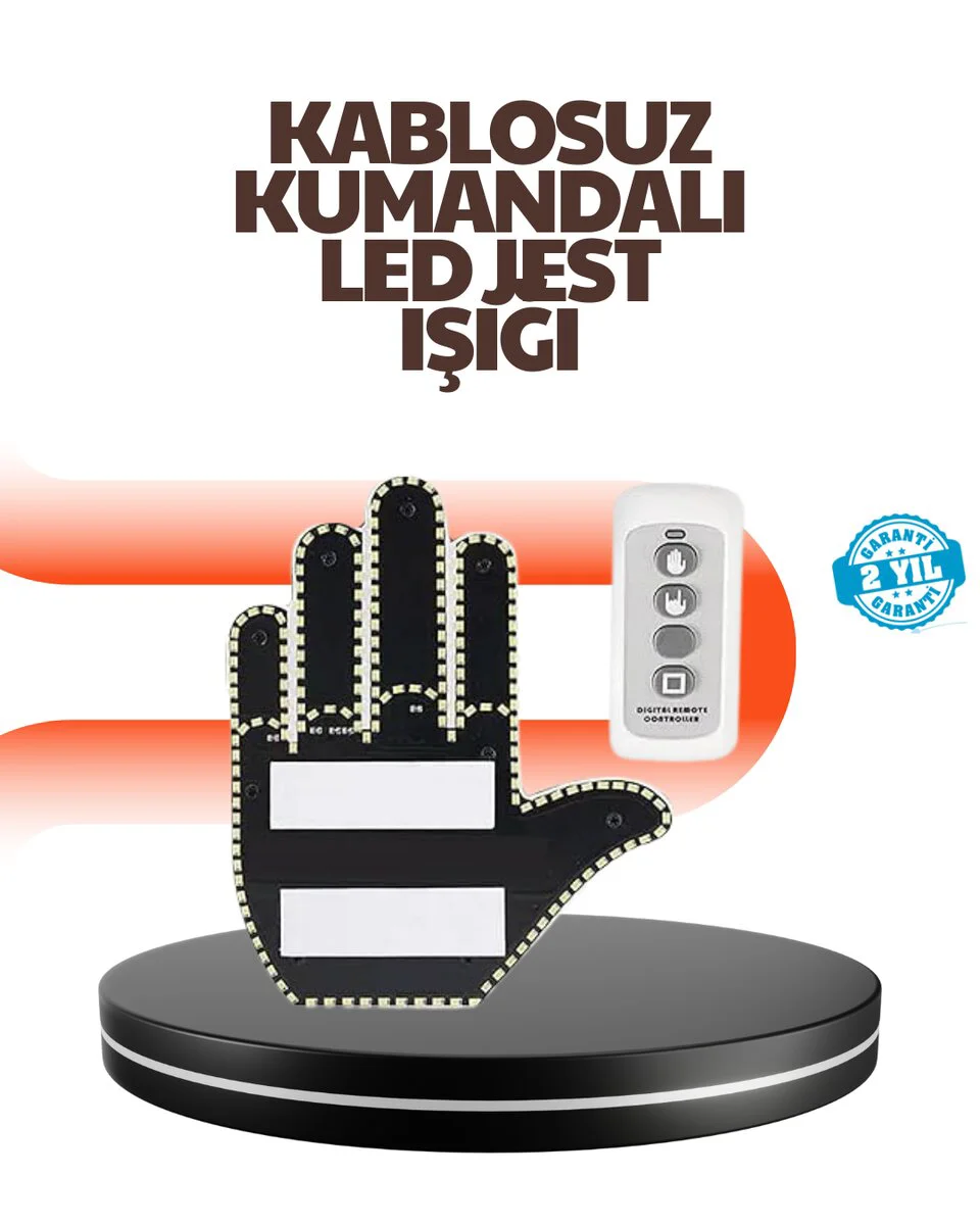 LED El İşareti Işığı - Eğlenceli Araç Jest Işığı