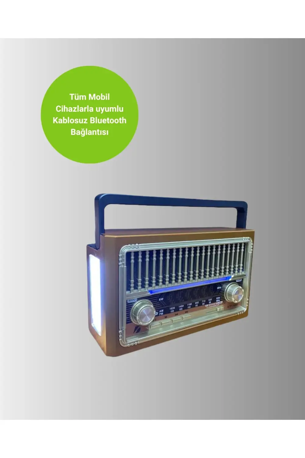 LED Fenerli Taşınabilir Bluetooth Hoparlör