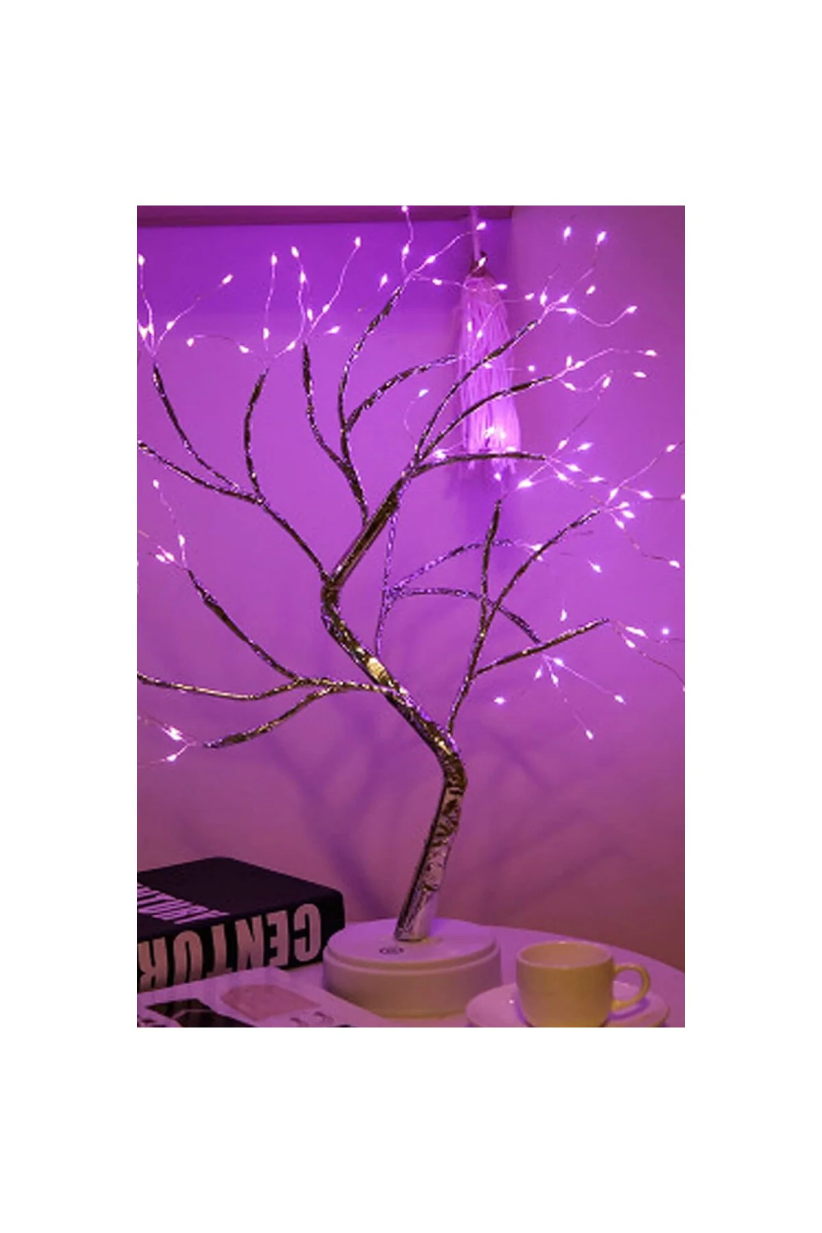 Led Gece Lambası Bonsai tasarımlı Mini Ağaç Süslü Led Işıklı 2 Fonksiyonlu, Bük
