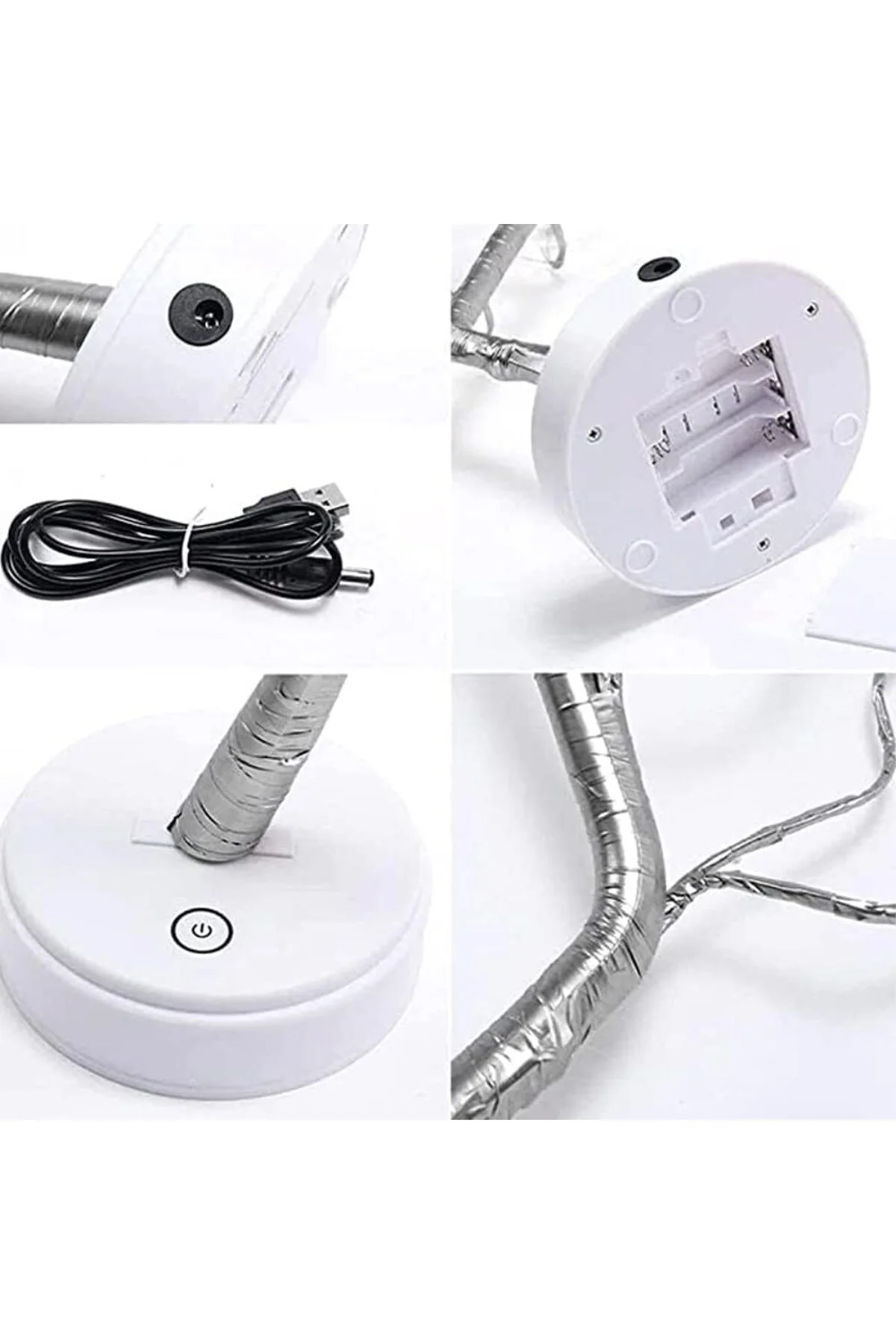 Led Gece Lambası Bonsai tasarımlı Mini Ağaç Süslü Led Işıklı 2 Fonksiyonlu, Bük