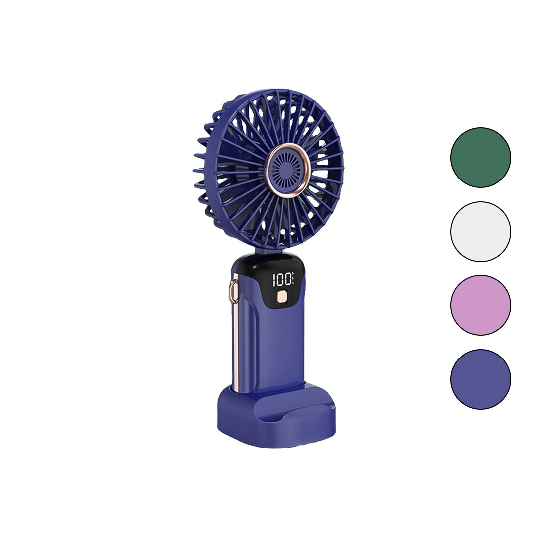 LED GÖSTERGELİ TYPE-C ŞARJLI MİNİ EL FANI SABİT BAŞLIK 5-KADEME H