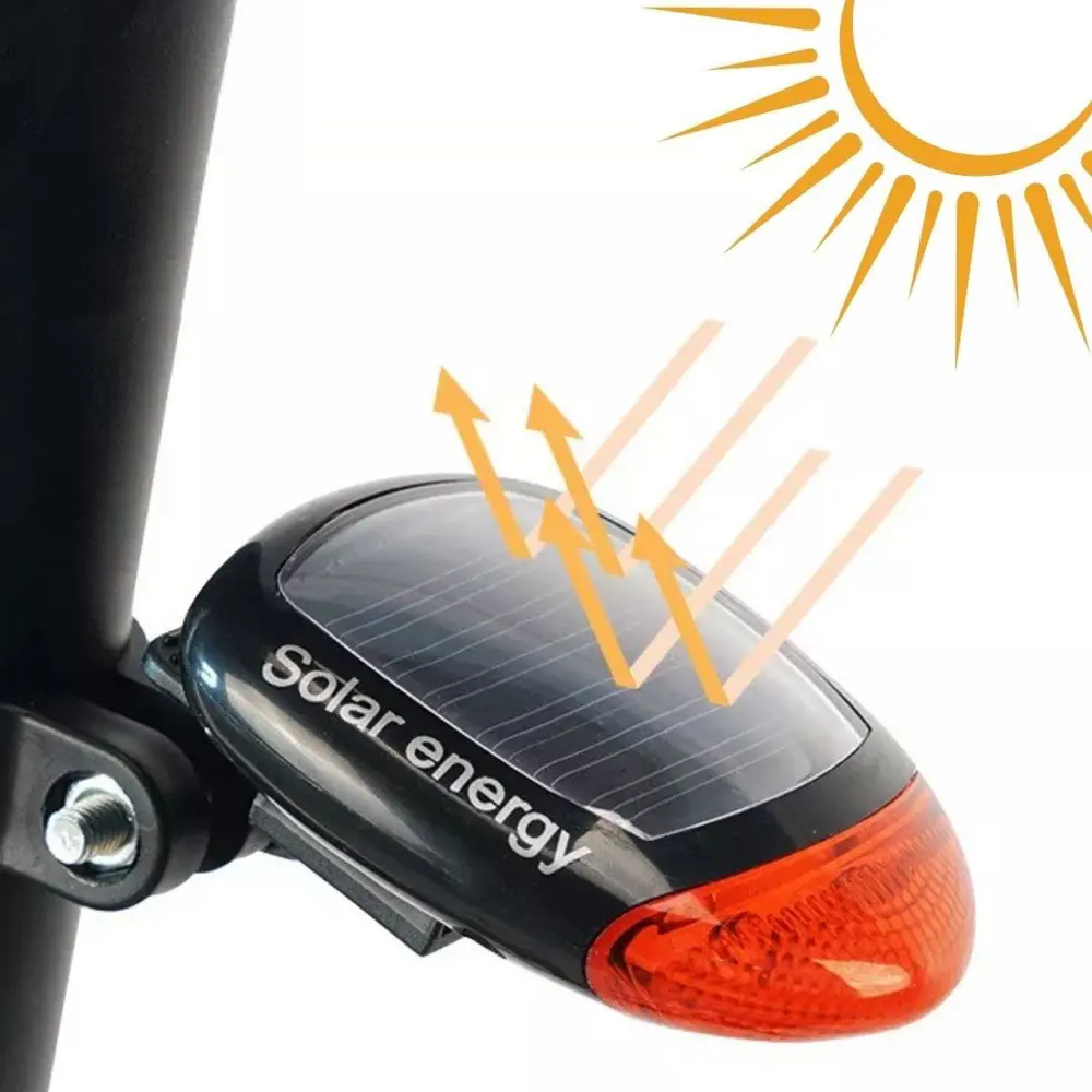 LED Güneş Enerjisi ile Şarj Edilebilir Bisiklet Kuyruk Lambası So