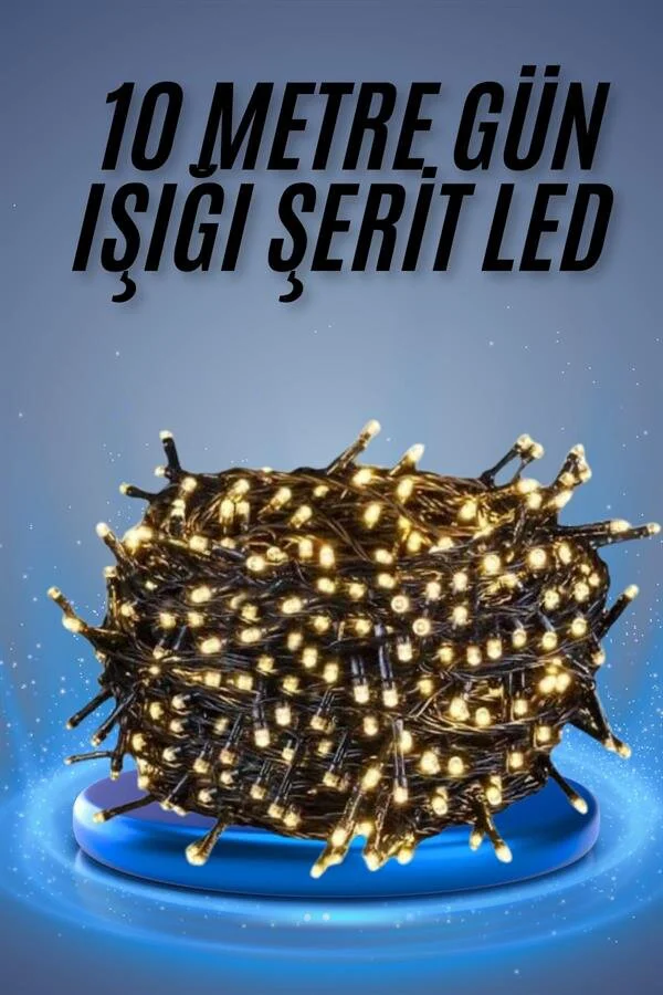 Led Işık Ağaç Süsleme Ampüllü Dekoratif Aydınlatma 10 Metre Gün Işığı - Parti ve Romantik Atmosfer