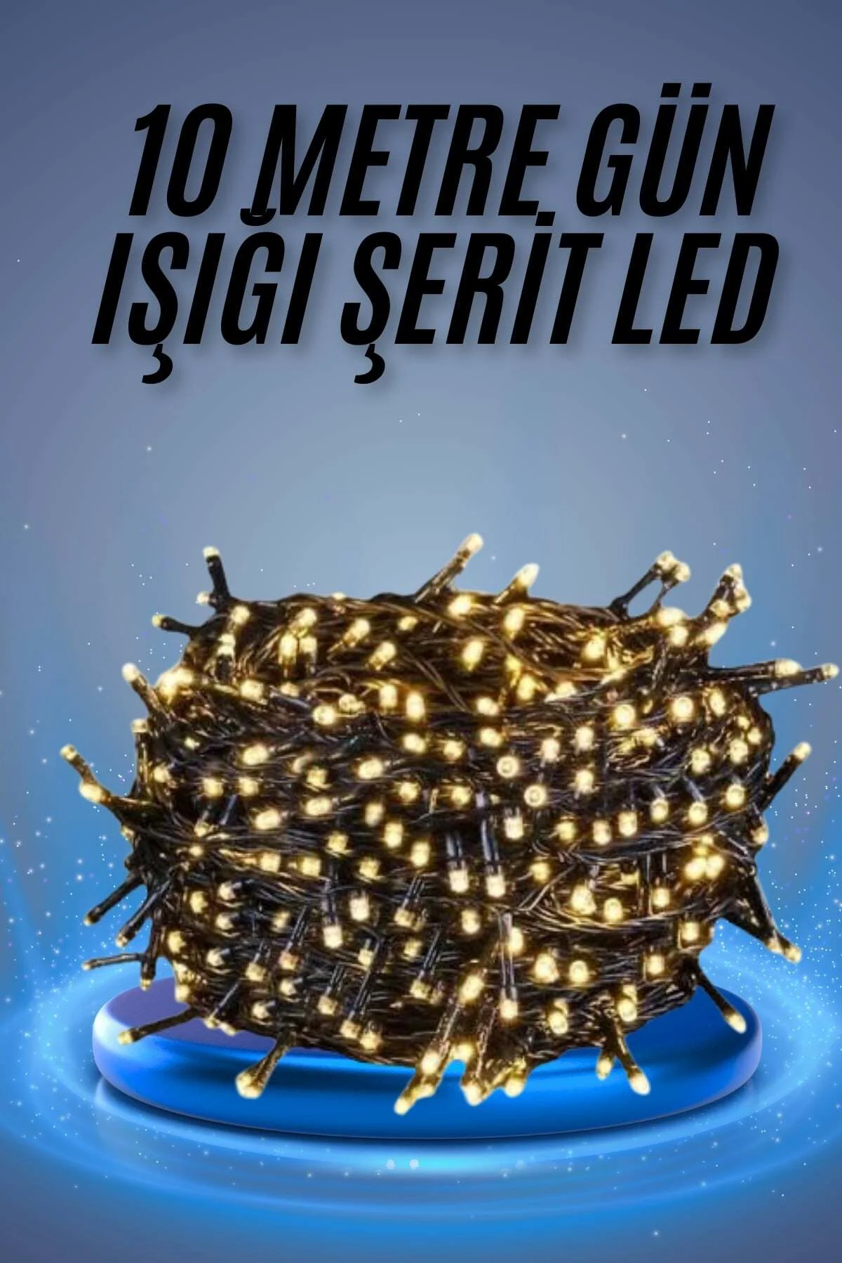 Led Işık Ağaç Süsleme Ampüllü Dekoratif Aydınlatma 10 Metre Gün I