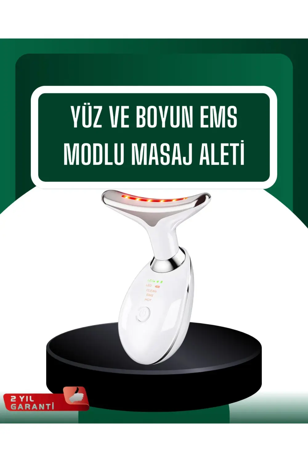 LED Işık Destekli Kırışıklık Karşıtı Yüz Bakım Aleti