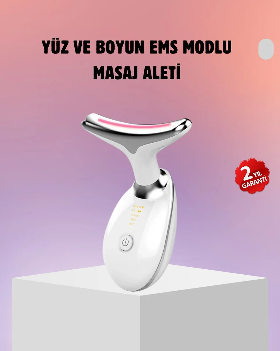 LED Işık Teknolojili Anti Aging Cilt Bakım Cihazı - Masaj Etkili Güzelleştirici