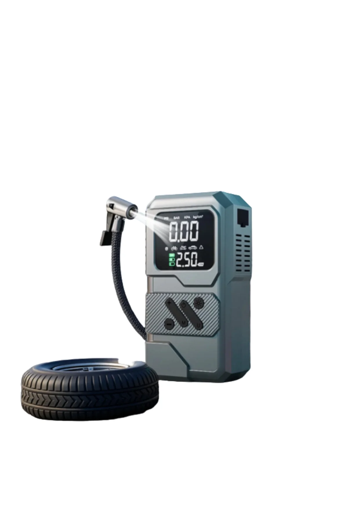 LED Işıklı Akü Takviye ve Lastik Şişirme Cihazı - Lisinya