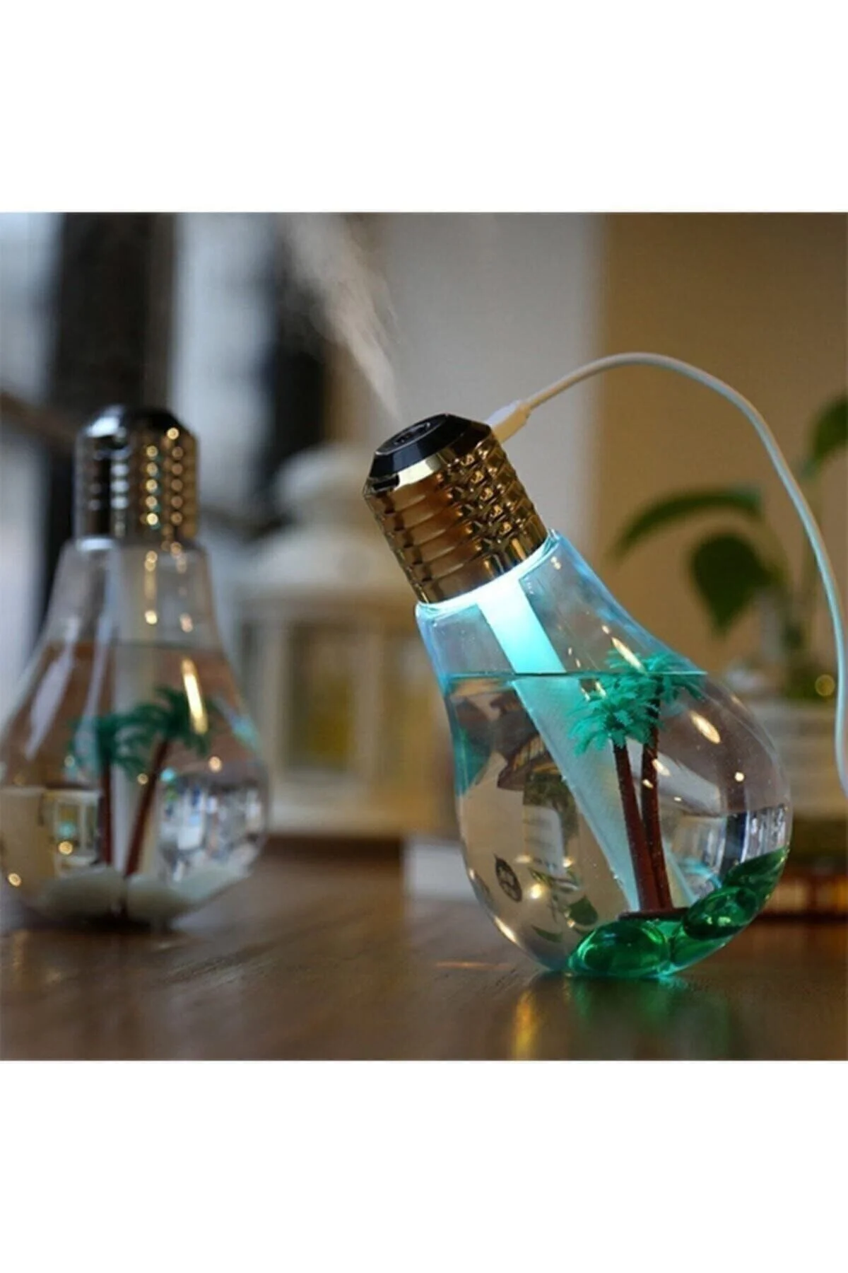 Led Işıklı Ampül Hava Nemlendirici Buhar Makinası Humidifier