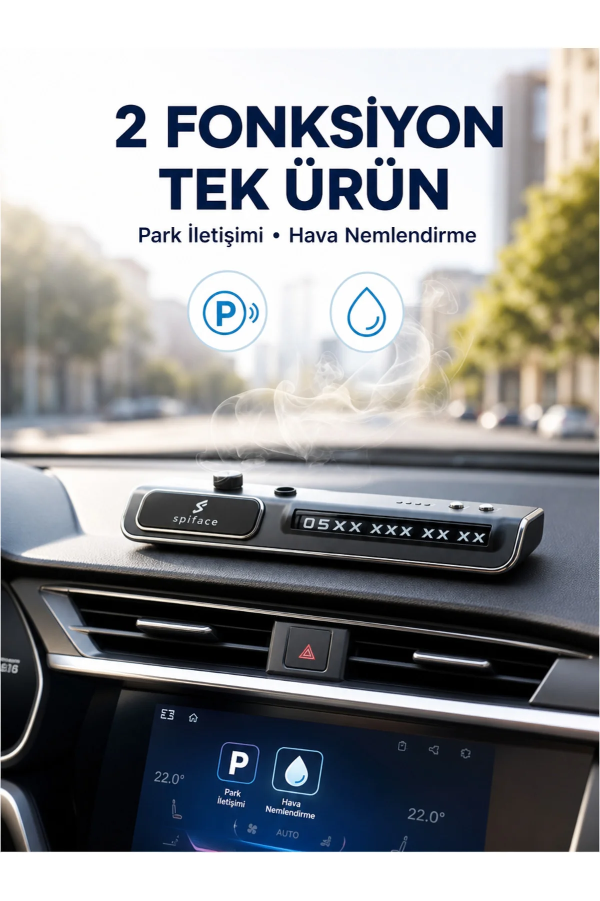 Led Işıklı Araç Ön Cam Telefon Numarası Gösterme Aparatı + 3 Seviyeli Hava Nemlendirici Yeni Nesil Led Işıklı Araç Ön Cam Telefon Numarası Gösterme Aparatı + 3 Seviyeli Hava Nemlendirici Yeni Nesil