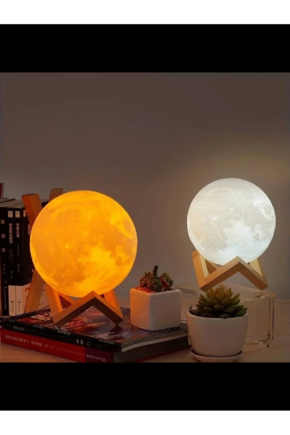 Led Işıklı Ay Harita Lamba