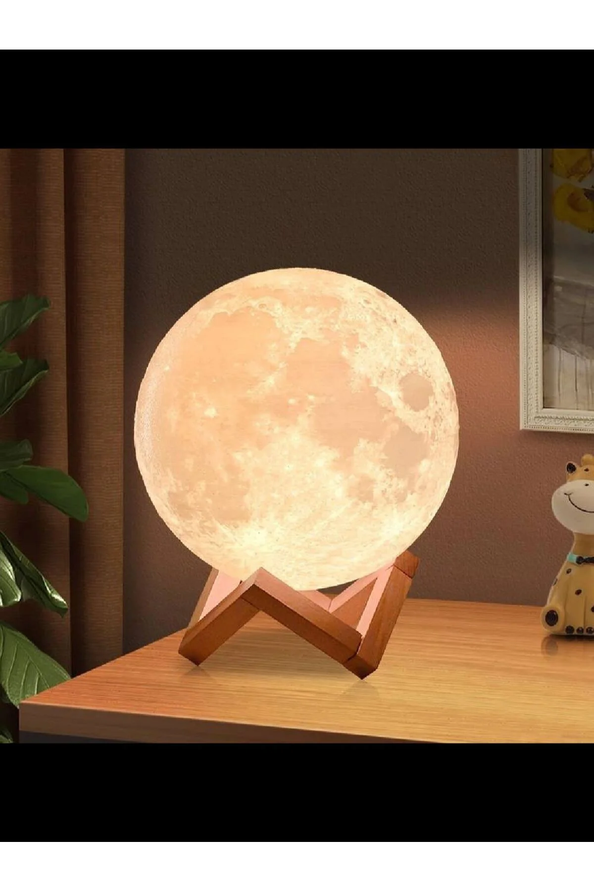 Led Işıklı Ay Harita Lamba