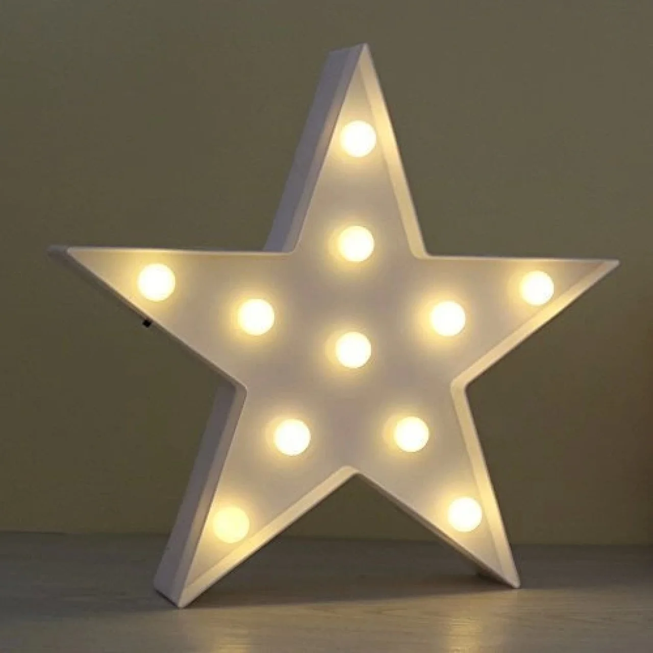 Led Işıklı Beyaz Yıldız Gece Lambası Diğer