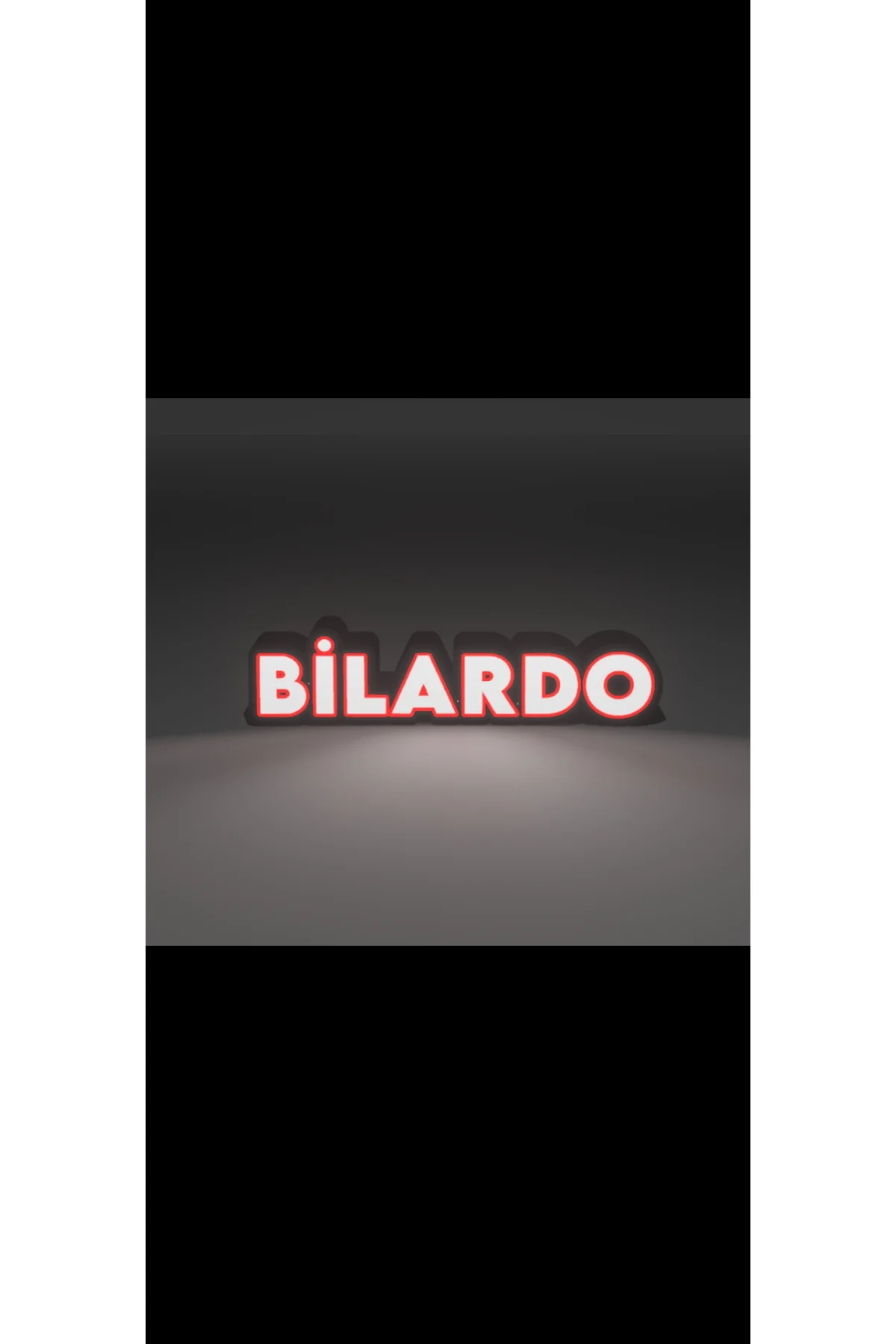 LED IŞIKLI BİLARDO TABELA