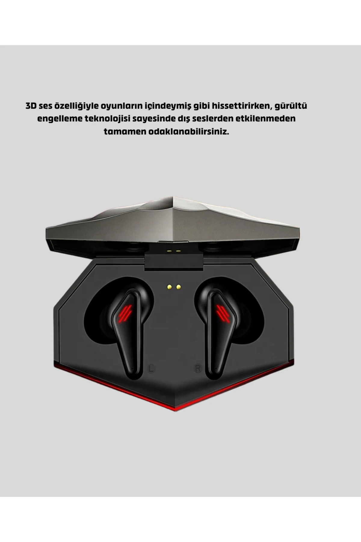LED Işıklı Bluetooth Kulaklık 3D Ses ve Güçlü Bas