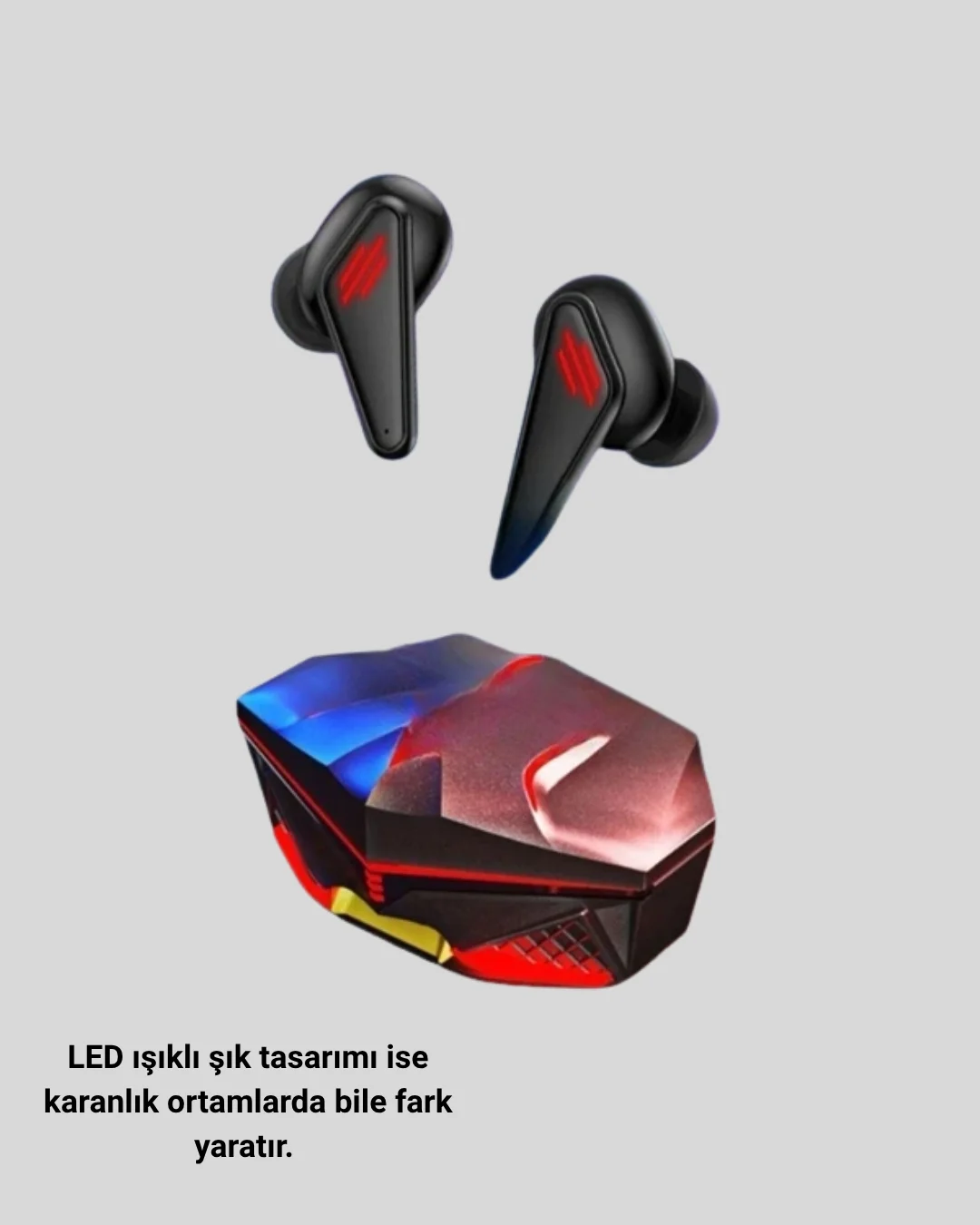 LED Işıklı Bluetooth Kulaklık 3D Ses ve Güçlü Bas