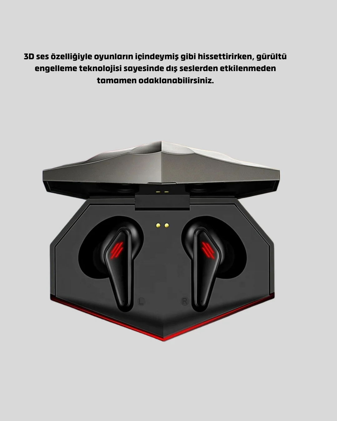 LED Işıklı Bluetooth Kulaklık 3D Ses ve Güçlü Bas