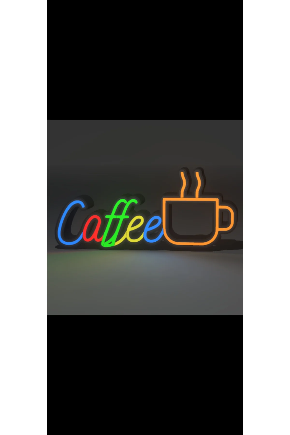 LED IŞIKLI CAFE COFFOE TABELA