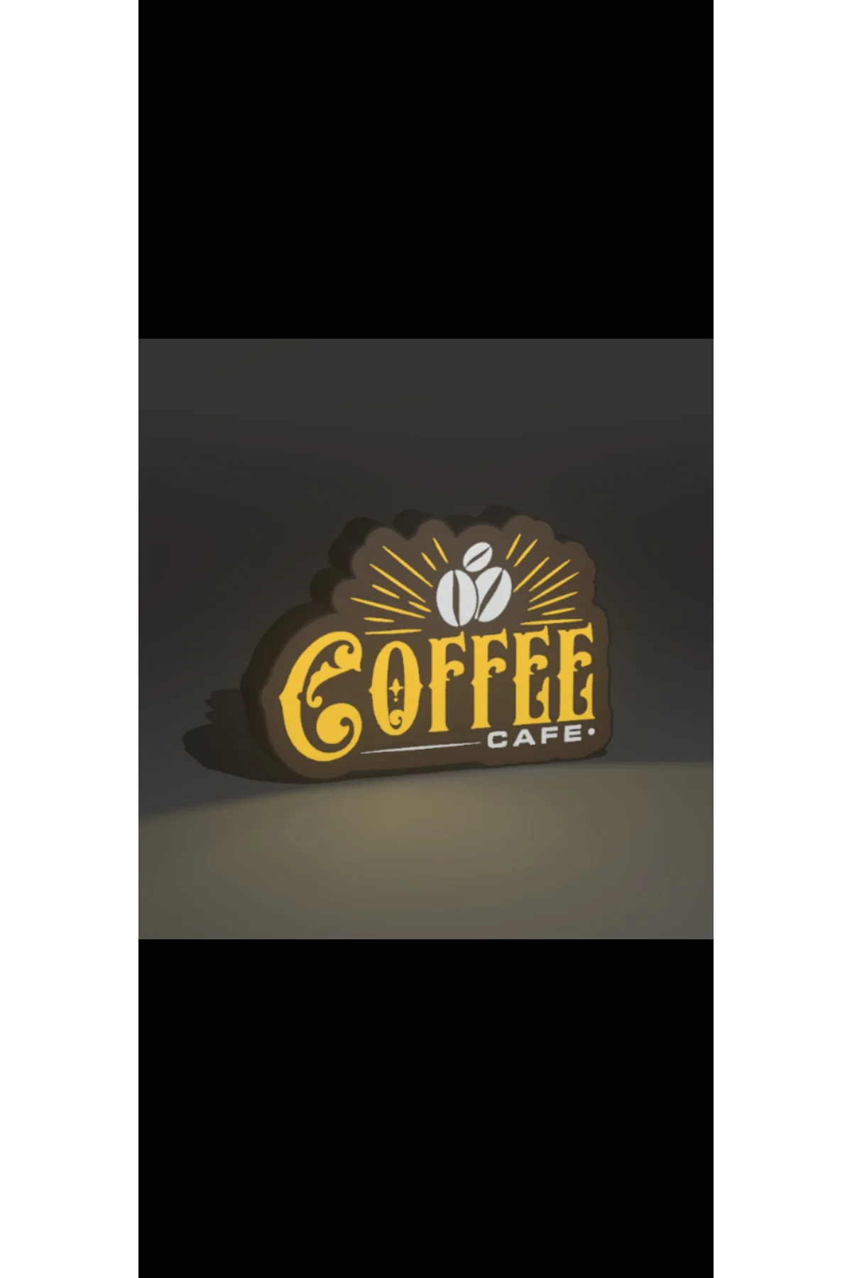 LED IŞIKLI CAFE COFFOE