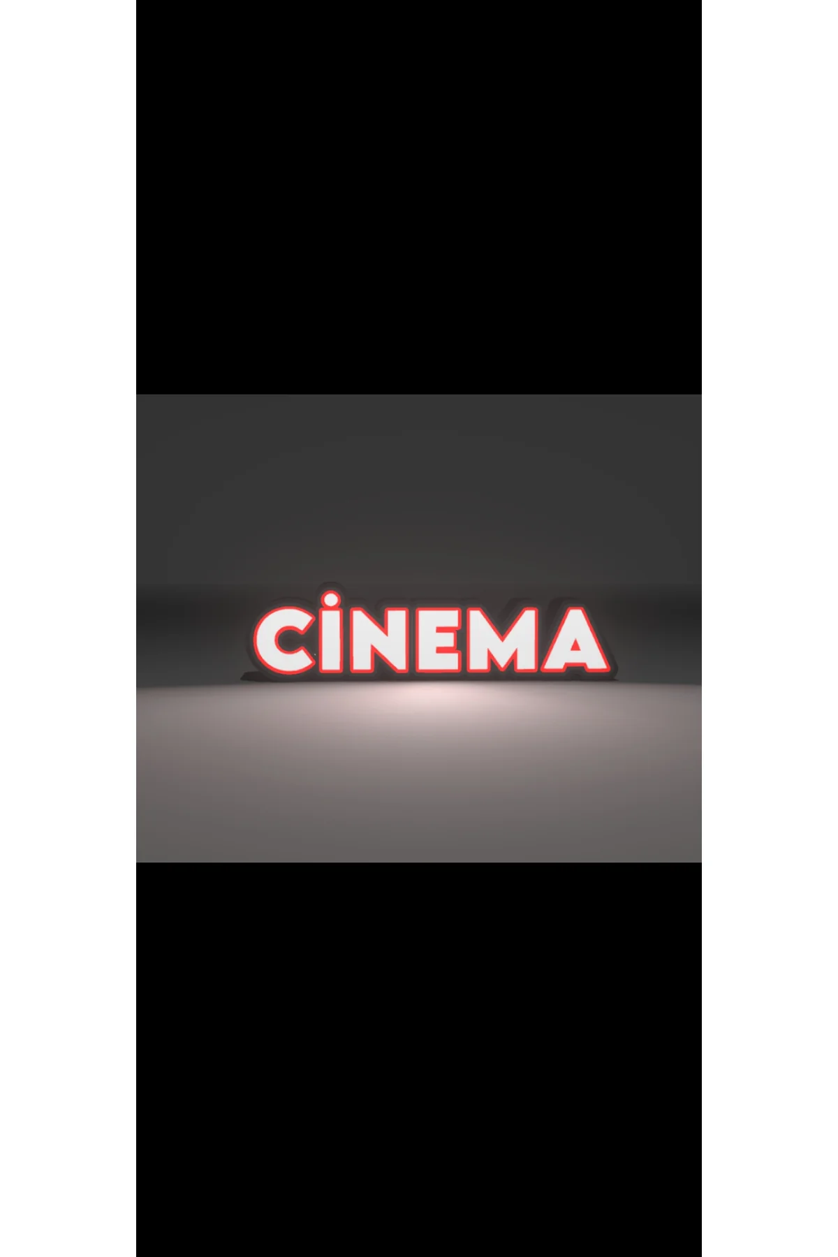 LED IŞIKLI CİNEMA TABELA