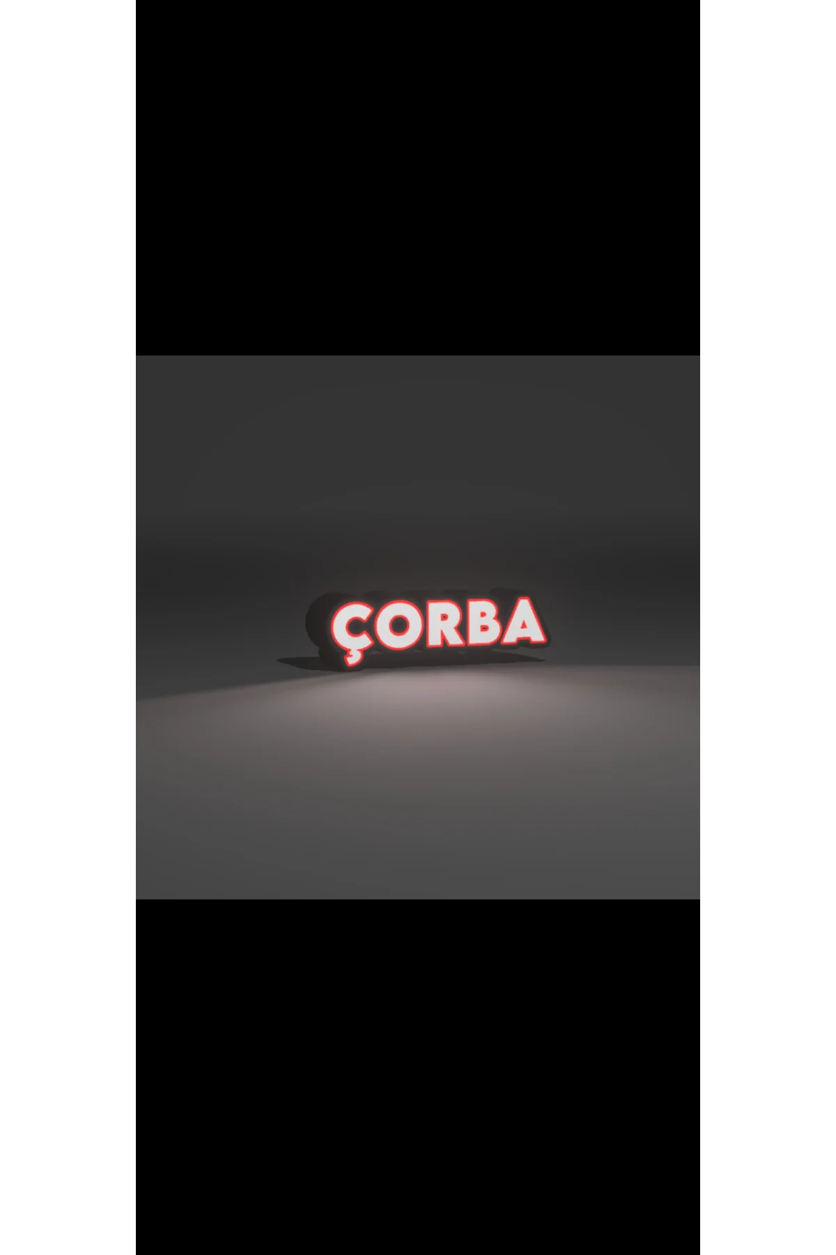 LED IŞIKLI ÇORBA TABELA