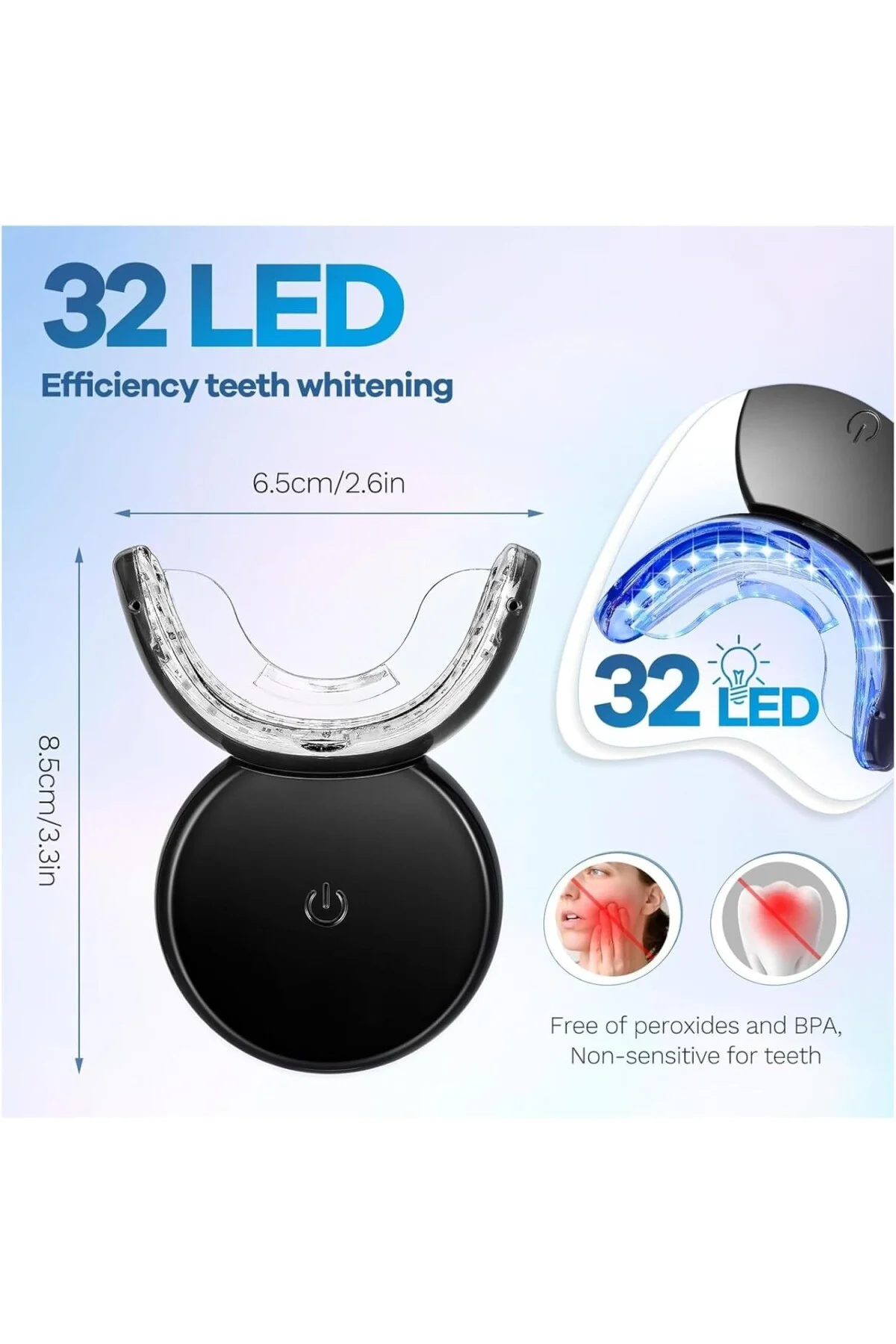 Led Işıklı Diş Beyazlatma Seti - Led Işıklı Beyazlatma, 15 Günde 