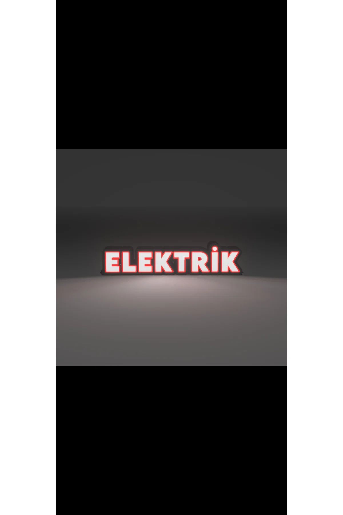LED IŞIKLI ELEKTRİK TABELA