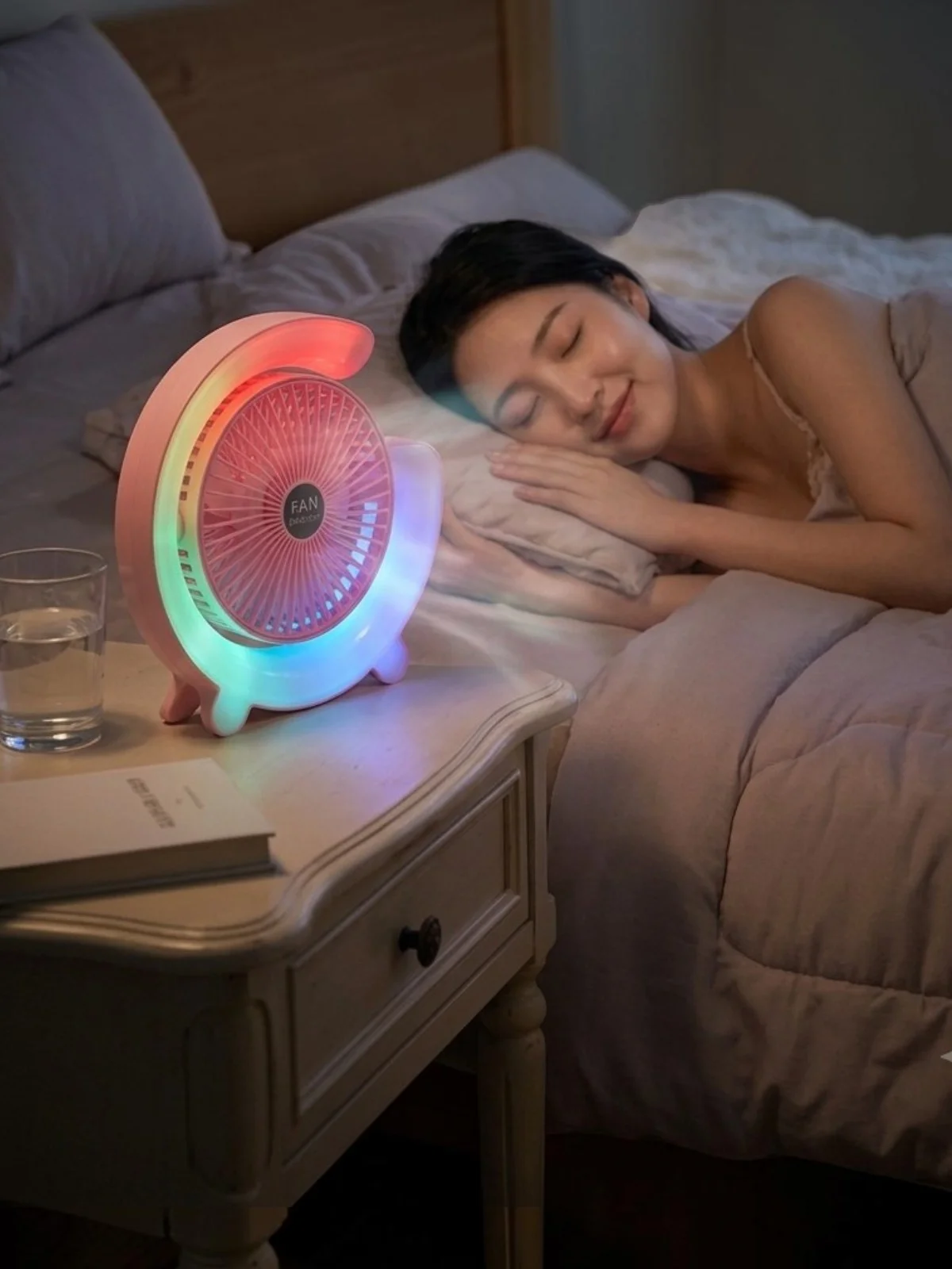 Led Işıklı Ev Ofis Soğutucu Pervane Fan Taşınabilir Şarjlı Masaüs Led Işıklı Ev Ofis Soğutucu Pervane Fan Taşınabilir Şarjlı Masaüs
