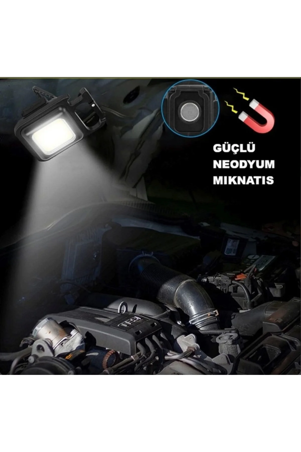 Led Işıklı Flash Özellikli 4 Modlu Anahtarlık El Feneri - Lisinya