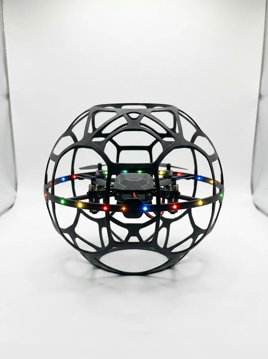 LED Işıklı Futbol Topu Mini Drone Akıllı Sensörlü El Kontrollü
