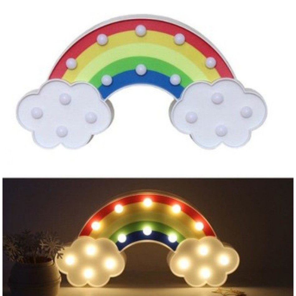 Led Işıklı Gökkuşağı Gece Lambası Led Işıklı Gökkuşağı Gece Lambası