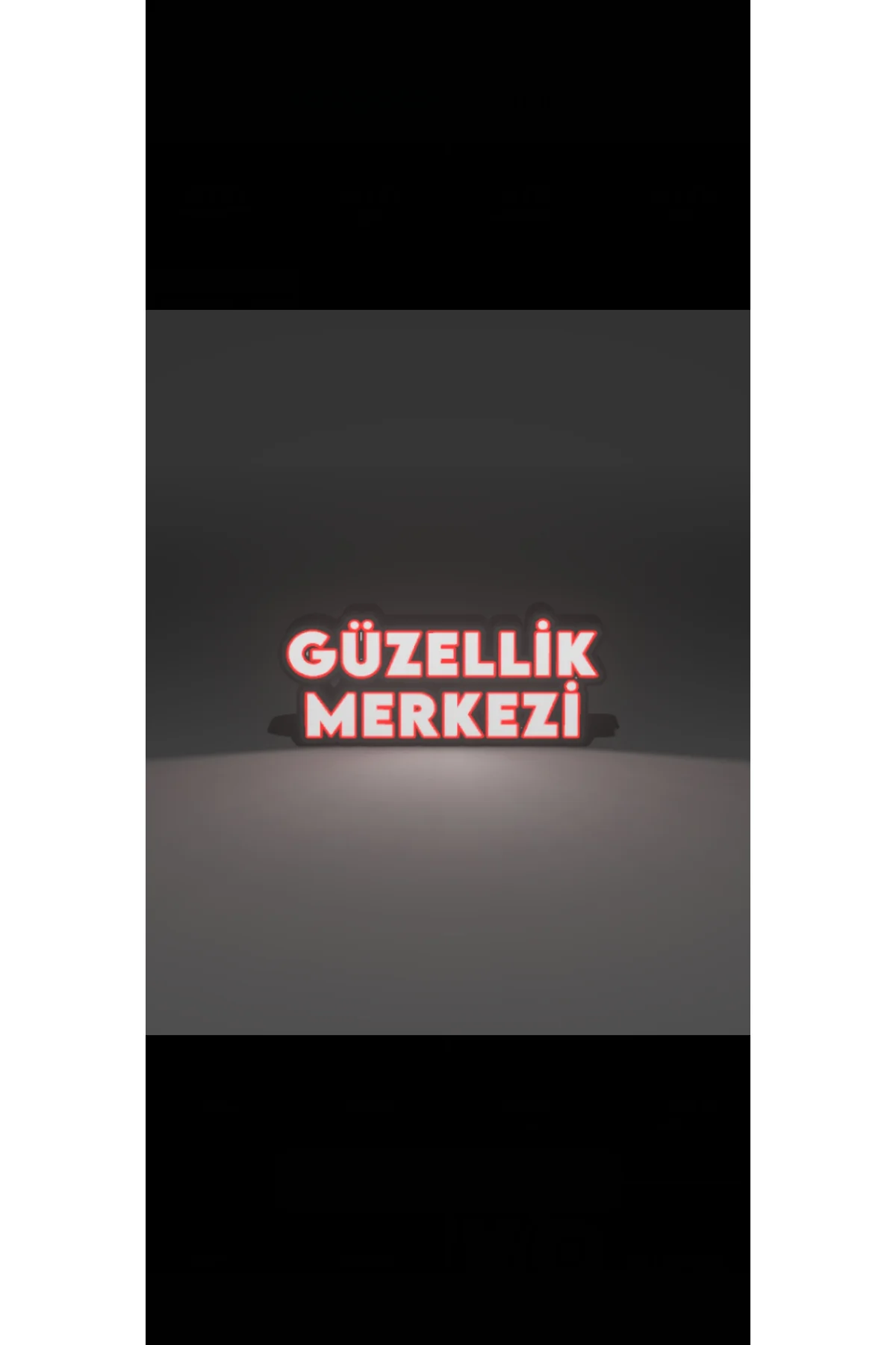 LED IŞIKLI GÜZELLİK MERKEZİ TABELA